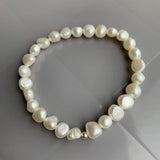 Baroque Pearl Bracelets 925 Sterling Silver Beads Jewelry Gift