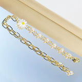 Baroque Pearl Bracelet Chrysanthemum Beads Adjustable Girls Jewelry
