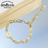 Baroque Pearl Bracelet Chrysanthemum Beads Adjustable Girls Jewelry