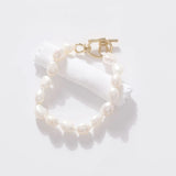 Baroque Pearl Bracelet Women Wedding Party Gift 14k Real Eco Brass Clasp