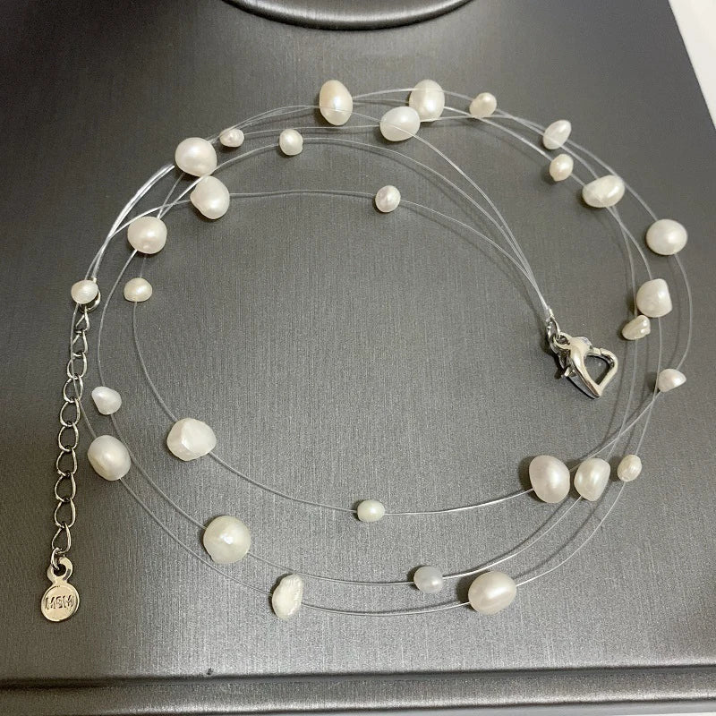 Baroque Pearl Necklace For Women Wedding Party Jewelry