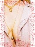 Baroque Pearl Pendant Necklace A-Z Initial Necklaces for Women