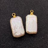 Baroque Pearl Pendant Rectangular Water Drop Jewelry Making