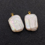 Baroque Pearl Pendant Rectangular Water Drop Jewelry Making