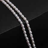 Freshwater Baroque Pearls Beads Rice Shape Loose Beads 2-2.5mm