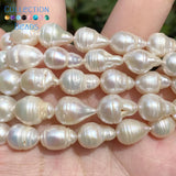 Baroque Shape Pearl Beads High Punch Loose Beads For Jewelry Making 8x12mm