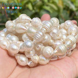 Baroque Shape Pearl Beads High Punch Loose Beads For Jewelry Making 8x12mm