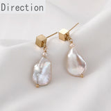 Baroque Shaped Water Drop Pearl for Diy Earrings Necklace Pendant