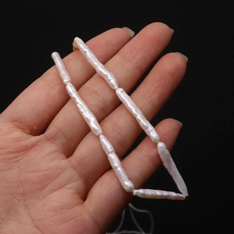 Baroque Toothpick Pearl Vertical Hole Jewelry DIY Pendant