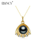 Natural Freshwater Pearl Pendant Necklace Women Boho Statement Necklace