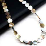 Natural Freshwater Shell Beads Love Heart Shaped Flaky Beaded