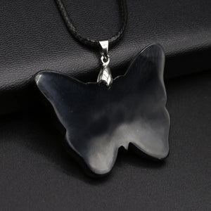 Freshwater Shells Necklace Pendant Butterfly Shape Charms for Jewelry Making