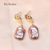 Baroque Pearl Earrings Retro Queen 14K Filled Jewelry