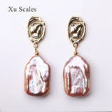 Baroque Pearl Earrings Retro Queen 14K Filled Jewelry