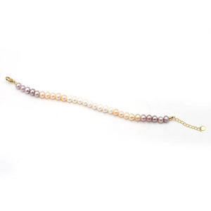 Pearl Bead Bracelet Pink Purple Colors Women Party Gift