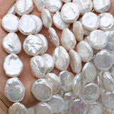 Baroque Coin Shape Pearl Beads for Jewelry Making