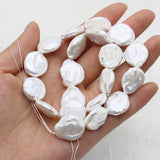 Baroque Coin Shape Pearl Beads for Jewelry Making