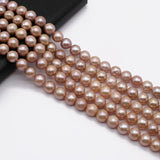 Purple Baroque Round Freshwater Cultured Pearl Beads for Jewelry Making