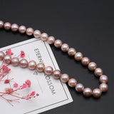 Purple Baroque Round Freshwater Cultured Pearl Beads for Jewelry Making