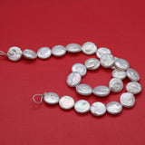 Freshwater Pearl Button Beads DIY Necklace Jewelry