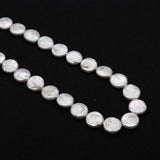 Freshwater Pearl Button Beads DIY Necklace Jewelry