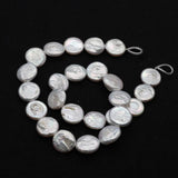 Freshwater Pearl Button Beads DIY Necklace Jewelry