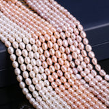 Natural Freshwater Pearls Beads Rice Shape DIY Jewelry Making