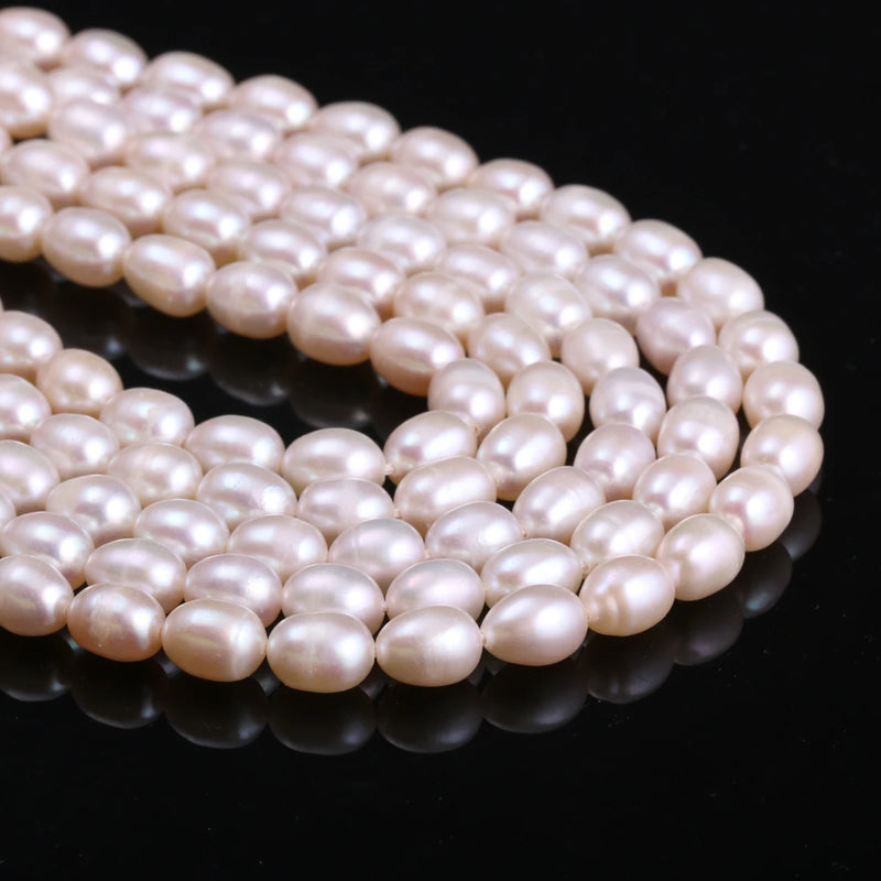 Natural Freshwater Pearls Beads Rice Shape DIY Jewelry Making