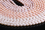 Natural Freshwater Cultured Pearls Beads Rice Shape DIY Jewelry Making