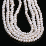 Freshwater Cultured Pearls Round Beads 4-5mm 13 Inches
