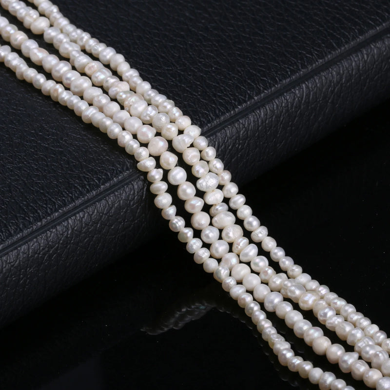 Freshwater Cultured Pearls Round Beads 4-5mm 13 Inches