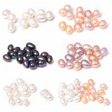 Freshwater Half Hole Pearl Beads Rice Shape Loose Beads DIY Jewelry Making