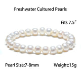 Natural Freshwater Pearl Bracelet Charm Wedding Jewelry Gift