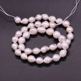 9-10mm Cultured Keshi Pearl Beads for DIY Jewelry Making