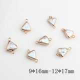 Freshwater Pearl Triangle Charms 6pcs/lot DIY Jewelry Accessories