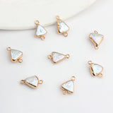 Freshwater Pearl Triangle Charms 6pcs/lot DIY Jewelry Accessories