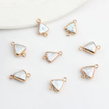 Freshwater Pearl Triangle Charms 6pcs/lot DIY Jewelry Accessories