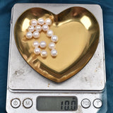 Freshwater Pearl 7-8mm Round Bead DIY Earrings Pendant Materials