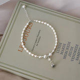 Freshwater Pearl 925 Silver Bell Anklet Girls Gift