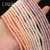 Natural Freshwater Pearl Abacus Beads 4-5mm