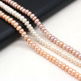 Natural Freshwater Pearl Abacus Shape DIY Necklace Jewelry Gift