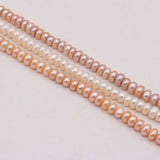 Natural Freshwater Pearl Abacus Shape DIY Necklace Jewelry Gift