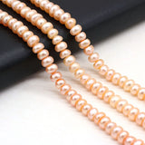 Natural Freshwater Pearl Abacus Shape DIY Necklace Jewelry Gift