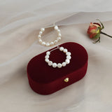 Baroque Circle Hoop Earrings 925 Silver Jewelry for Women