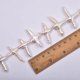 Baroque Cross Pearl Beads for Jewelry Making