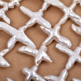 Baroque Cross Pearl Beads for Jewelry Making