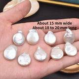 Baroque Freshwater Pearl Drop Button Bead DIY Ornaments