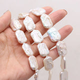 Baroque Freshwater Pearl Rectangular Beads 15-22mm DIY Jewelry Making