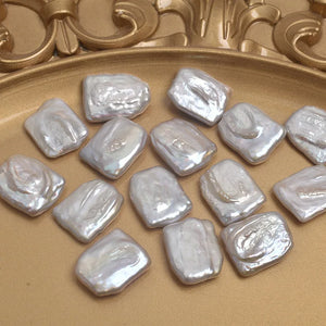 Baroque Shaped Freshwater Pearl Loose Beads 16x20mm DIY Earrings Material