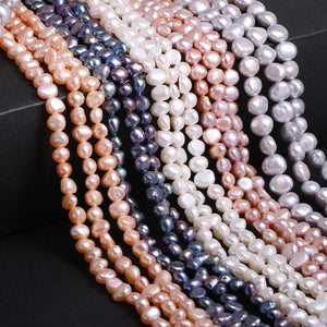 Pink Baroque Freshwater Pearl Beads for Jewelry Making DIY Earrings